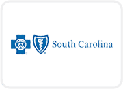 A blue and white logo for south carolina.
